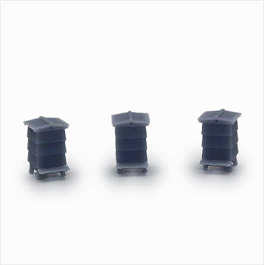 OO Scale Ready to Paint Beehive (3 pack)
