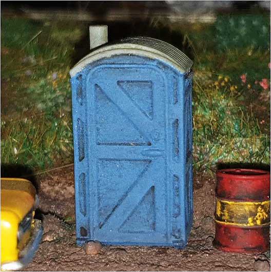 OO Scale Ready to Paint Portable Toilet - Style 1