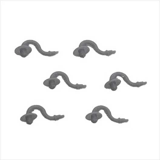 OO Scale Ready to Paint Swan Neck Lamp (6 pack)
