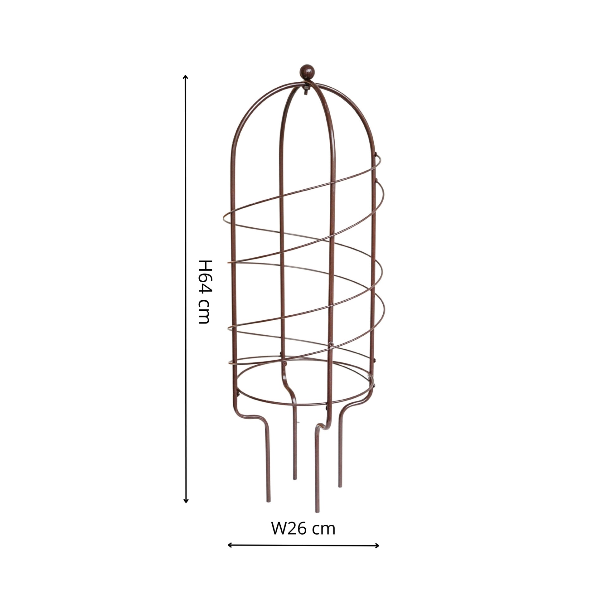 TheFoalyard Ivyline Outdoor Pot Plant Support Bronze