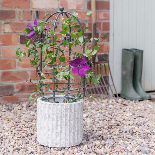 TheFoalyard Ivyline Outdoor Pot Plant Support Zinc