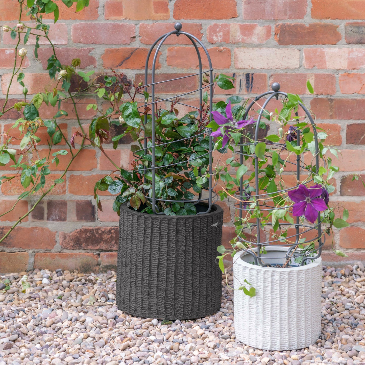 TheFoalyard Ivyline Outdoor Pot Plant Support Zinc