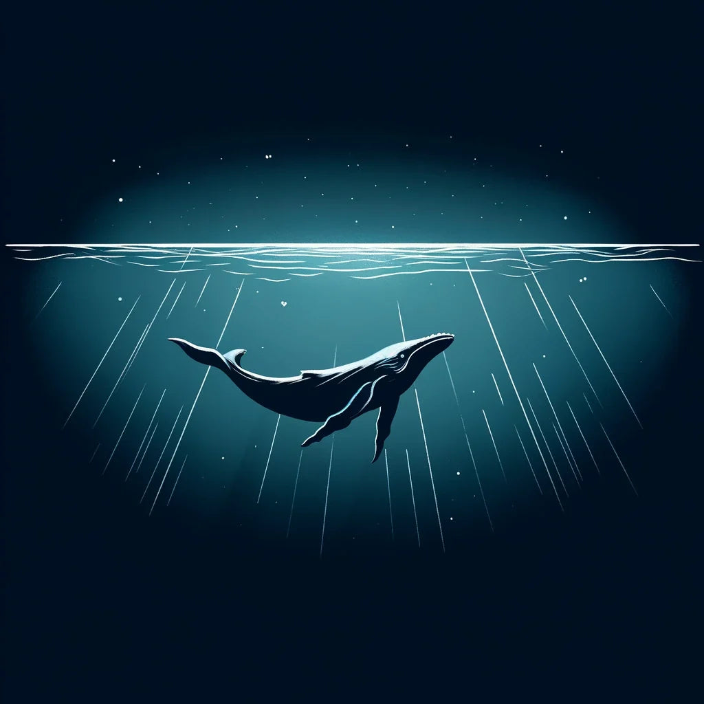 Ocean Depths in Dark Tones Canvas