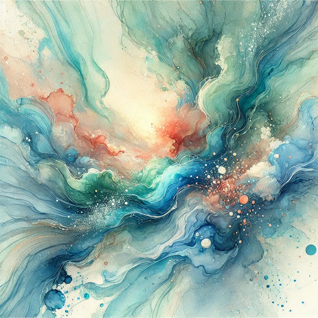 Oceanic Dream Swirl Canvas