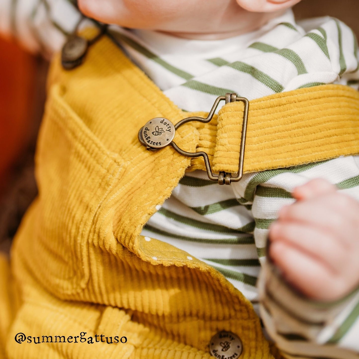 Ochre Chunky Cord Dungarees
