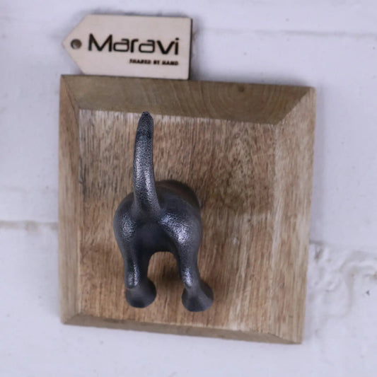 Odhari Dog Tail Hooks Set of 2 Antique Silver or Gold