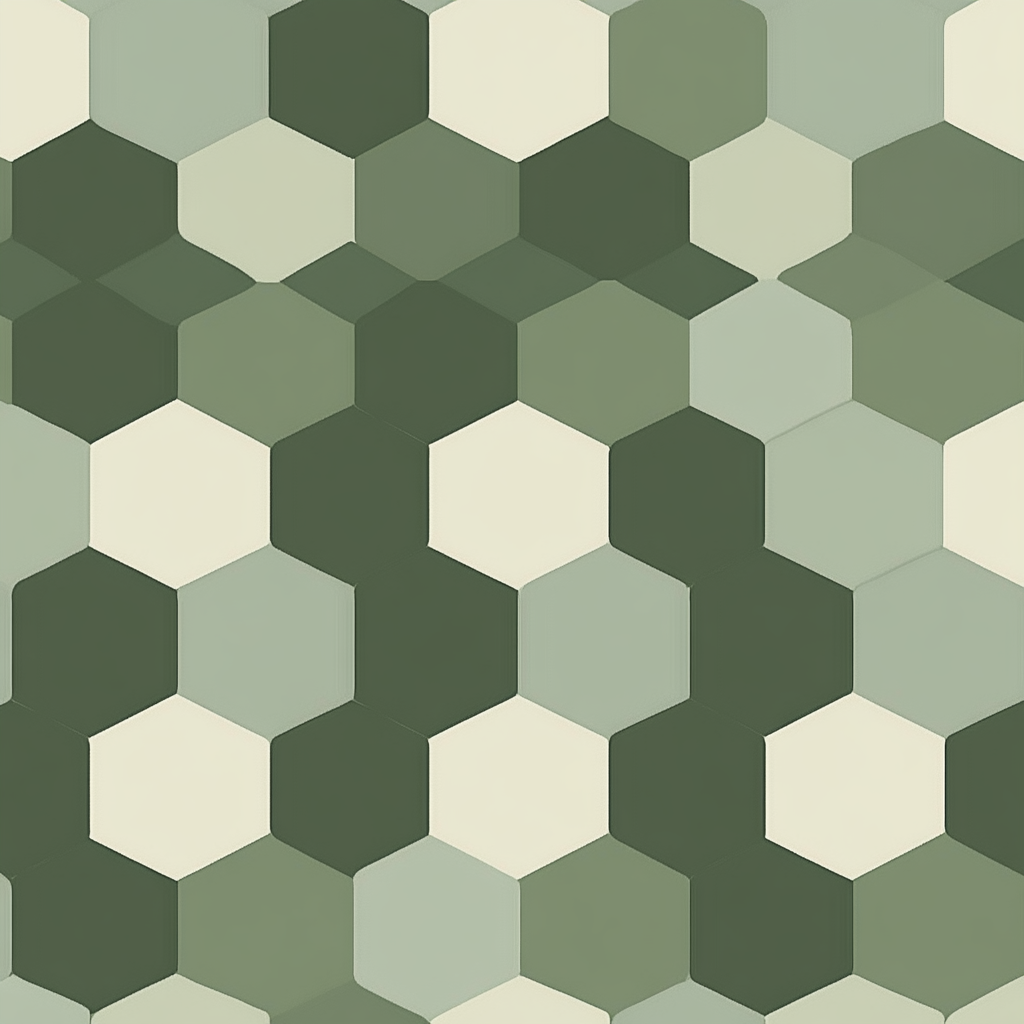 Olive Celadon Hexagon Cotton Cushion