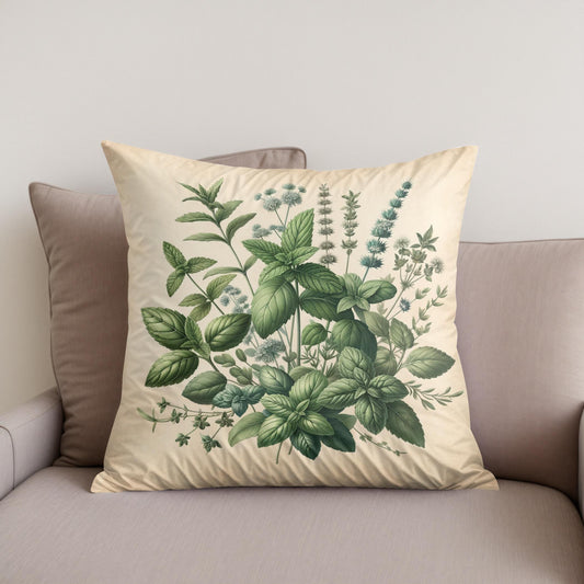 Herbal Harmony Cotton Cushion