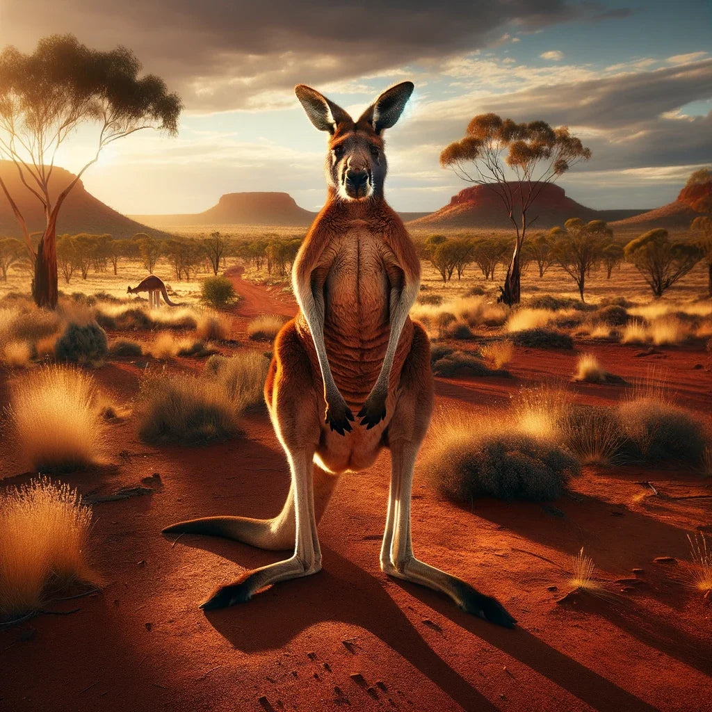 Outback Kangaroo Canvas