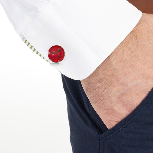 Poppy Cufflinks by Shrieking Violet®