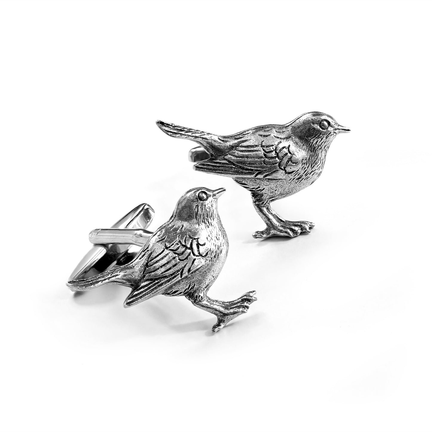 Men's Large Garden Robin Cufflinks