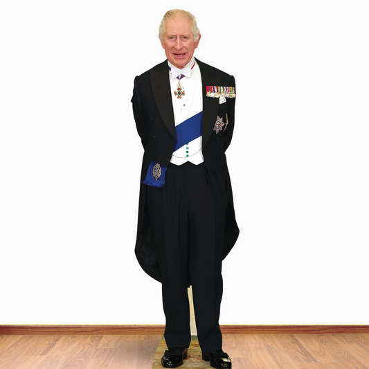 SC4231 King Charles with Medals Cardboard Cut Out Height 181cm