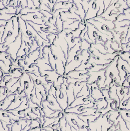 Ethereal Leaves - in Misty - Wallpaper