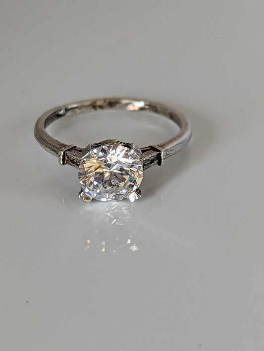 925 Silver Zirconia Ring – Handmade Elegant Sparkle for Any Occasion