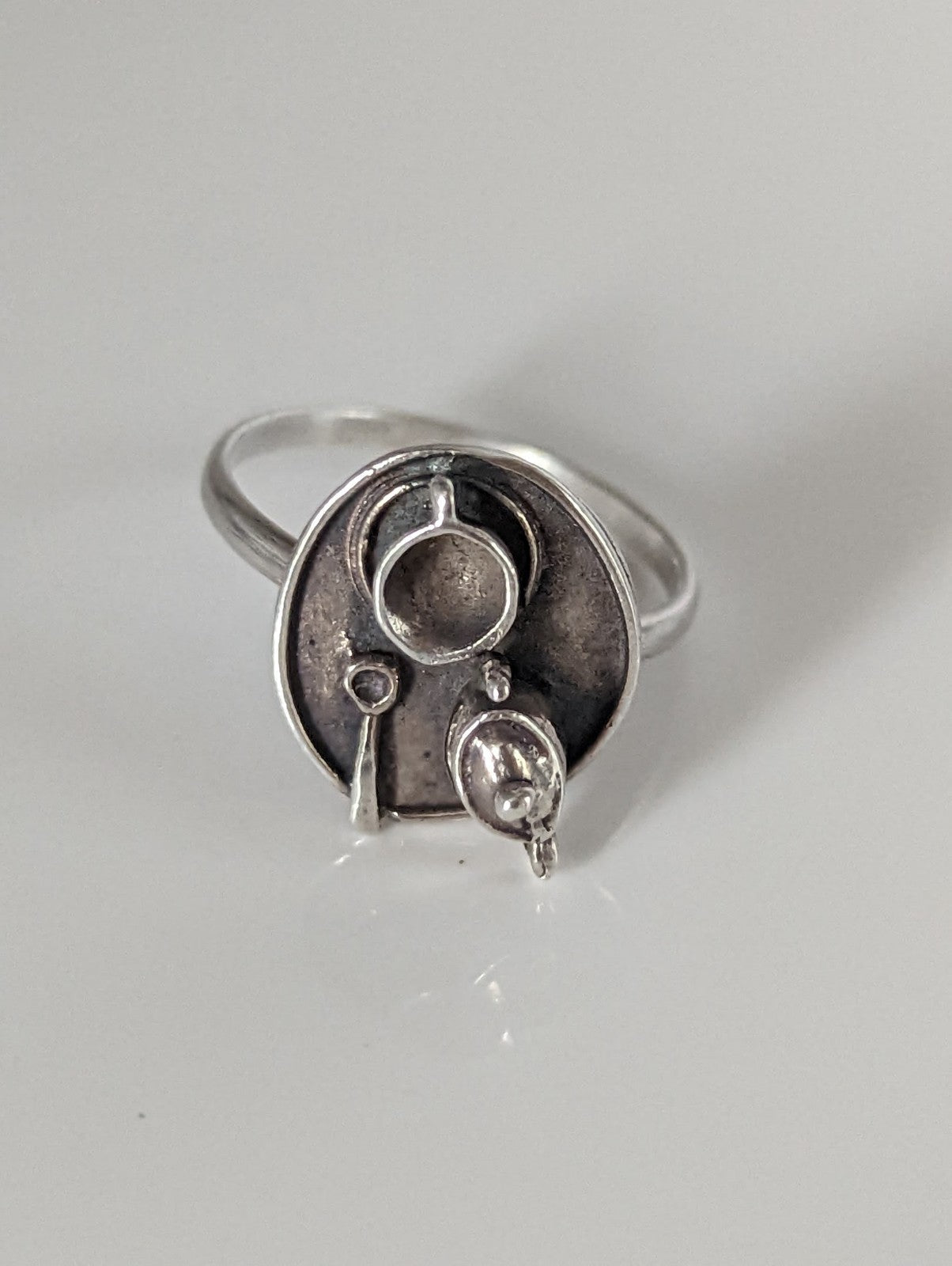 Silver Steed Tea Tray Silver Ring