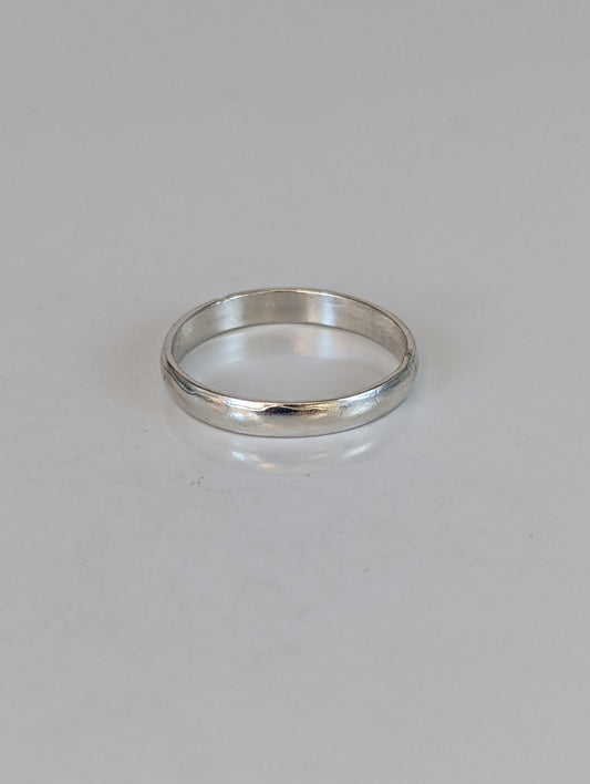 925 Silver Plain Band Ring – Unisex Equestrian-Inspired Minimalist Ring