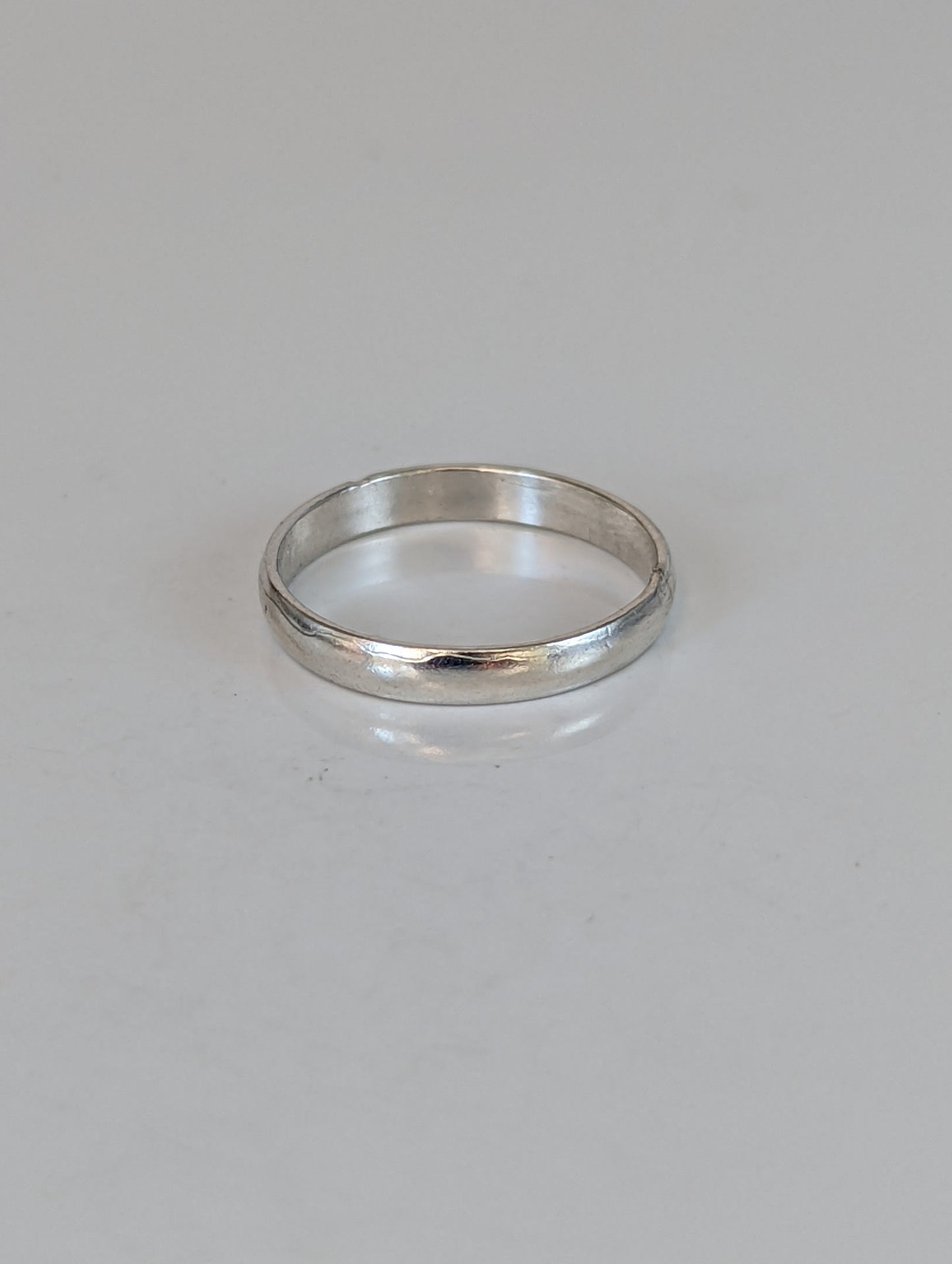925 Silver Plain Band Ring – Unisex Equestrian-Inspired Minimalist Ring