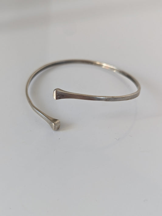Silver Steed Hoofnail Bangle 1