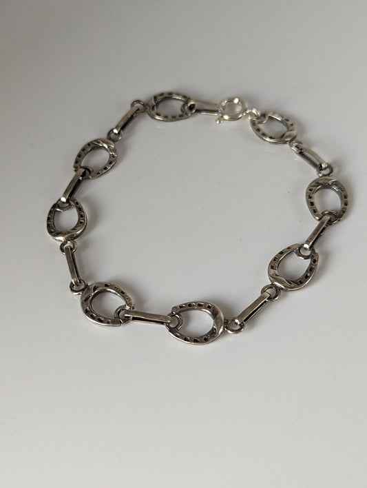 Silver Steed All About Horseshoe Silver Bracelet
