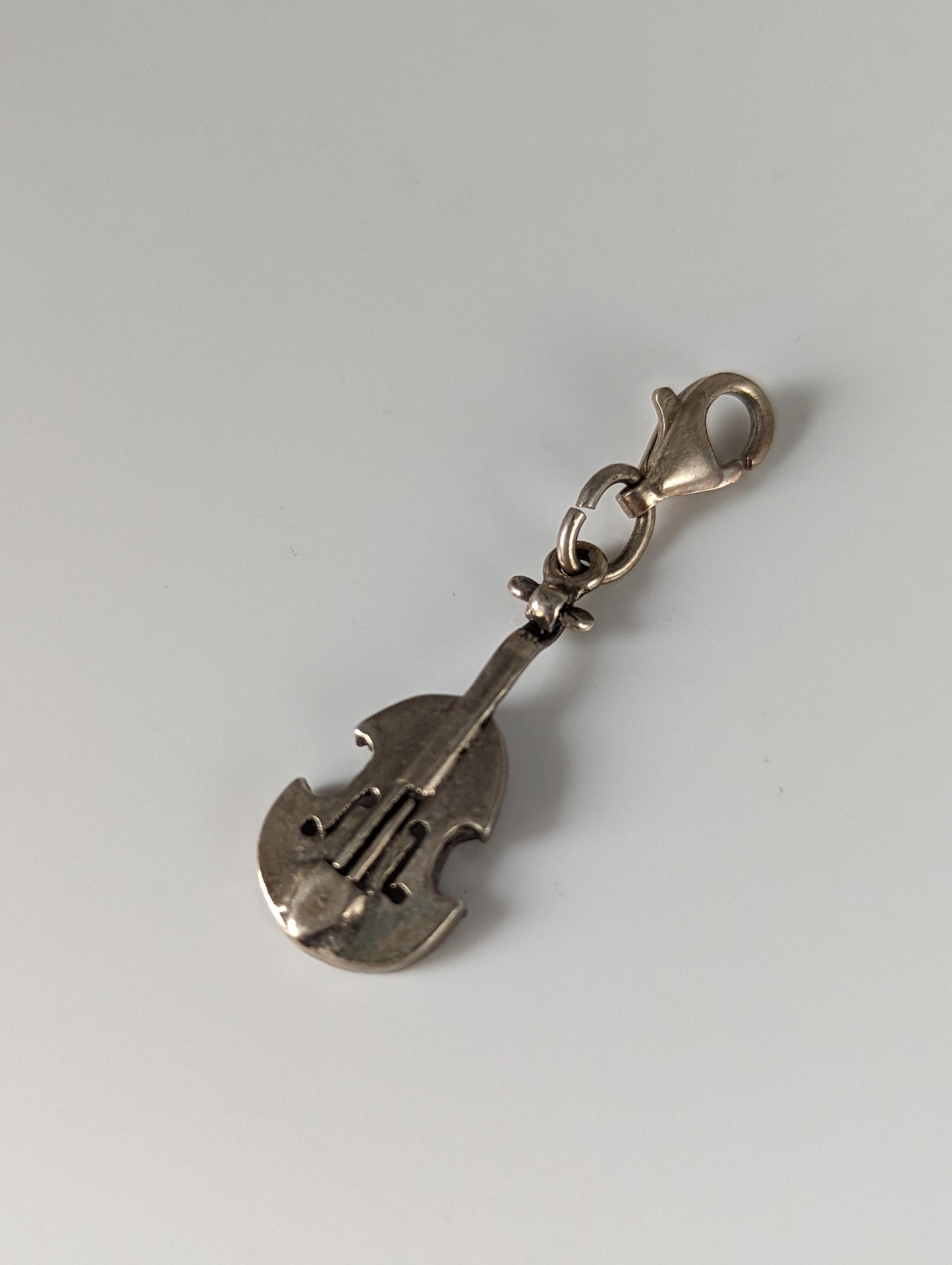 Silver Steed Cello Silver Charm