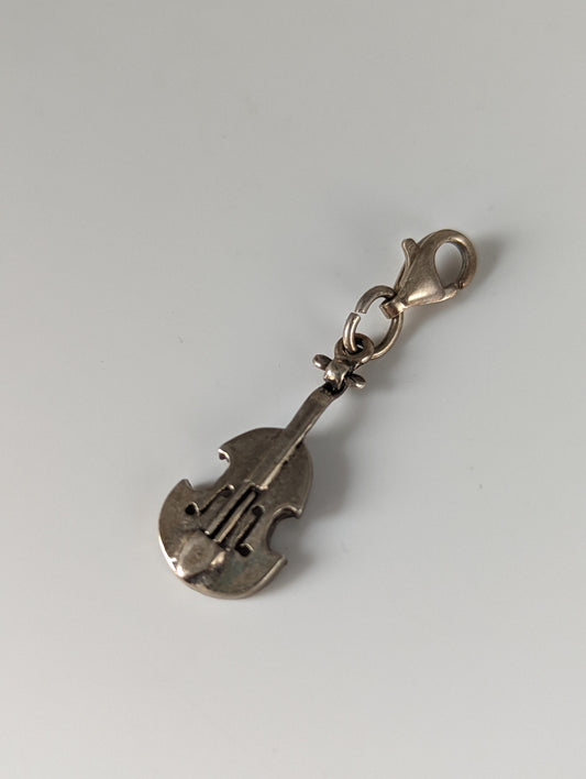 Silver Steed Cello Silver Charm