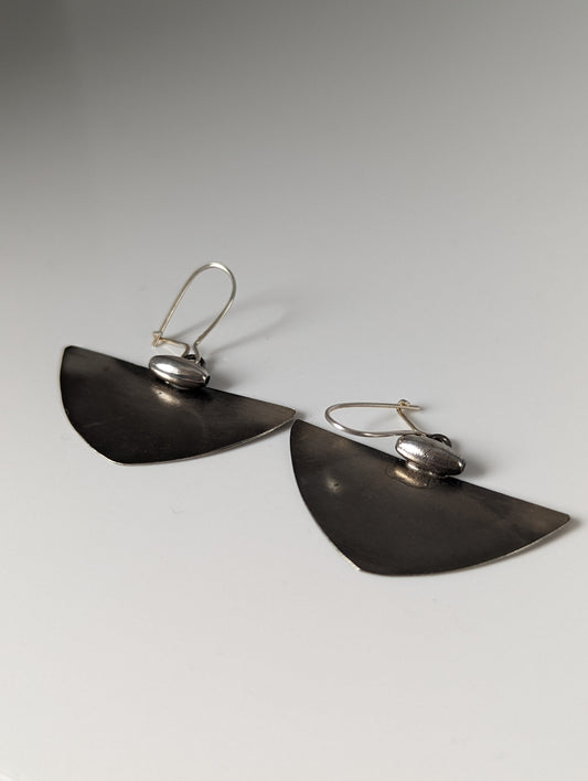 Silver Steed Isosceles Dropped Earrings