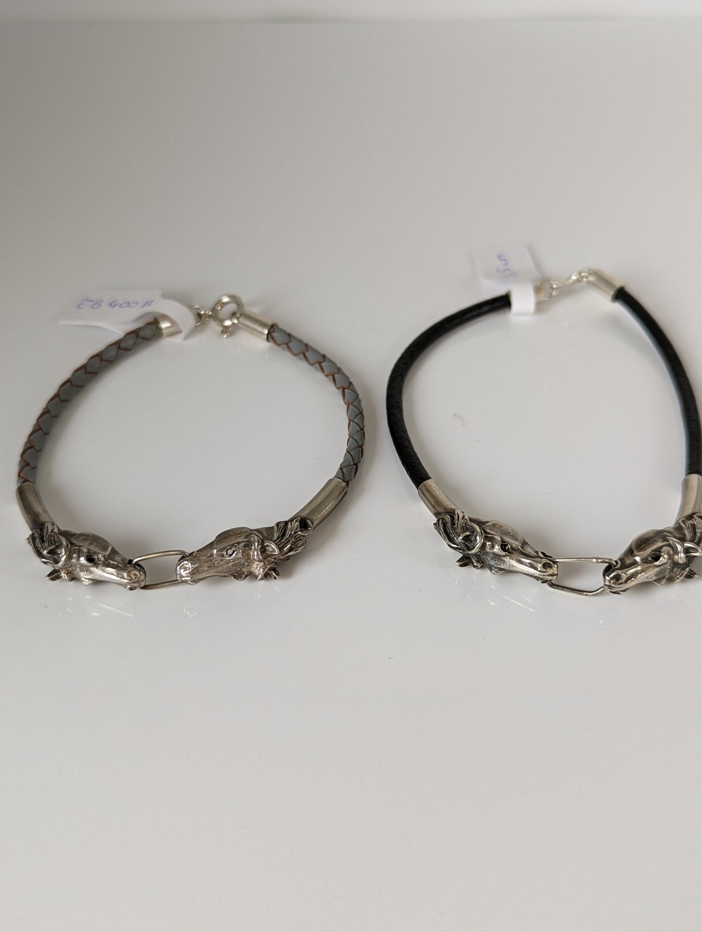 Silver Steed Horse Head Link Bracelet