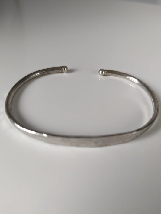Silver Steed Magnetic Solid Silver Bracelet