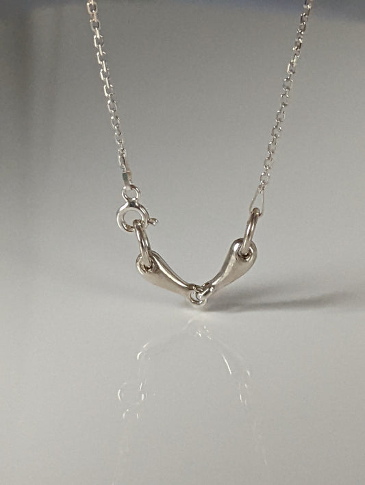 Silver Steed Snaffle Necklace