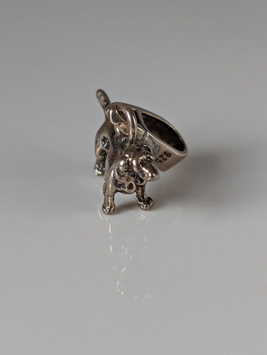 Silver Steed Dachshund Silver Pendant