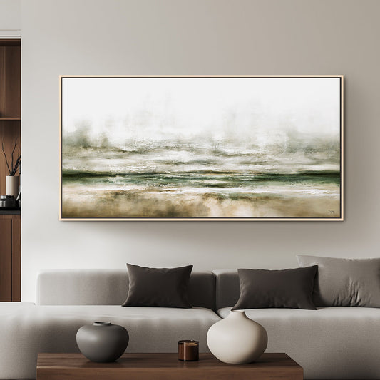 Moods Panoramic Framed Printed Canvas