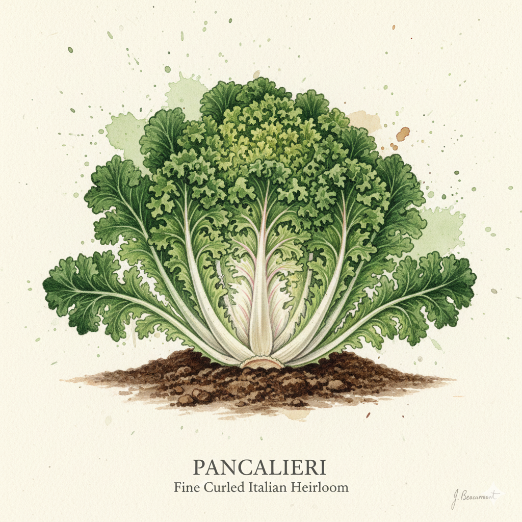 Endive Seeds - Pancalieri - Fine Curled Italian Heirloom (750 Seeds)