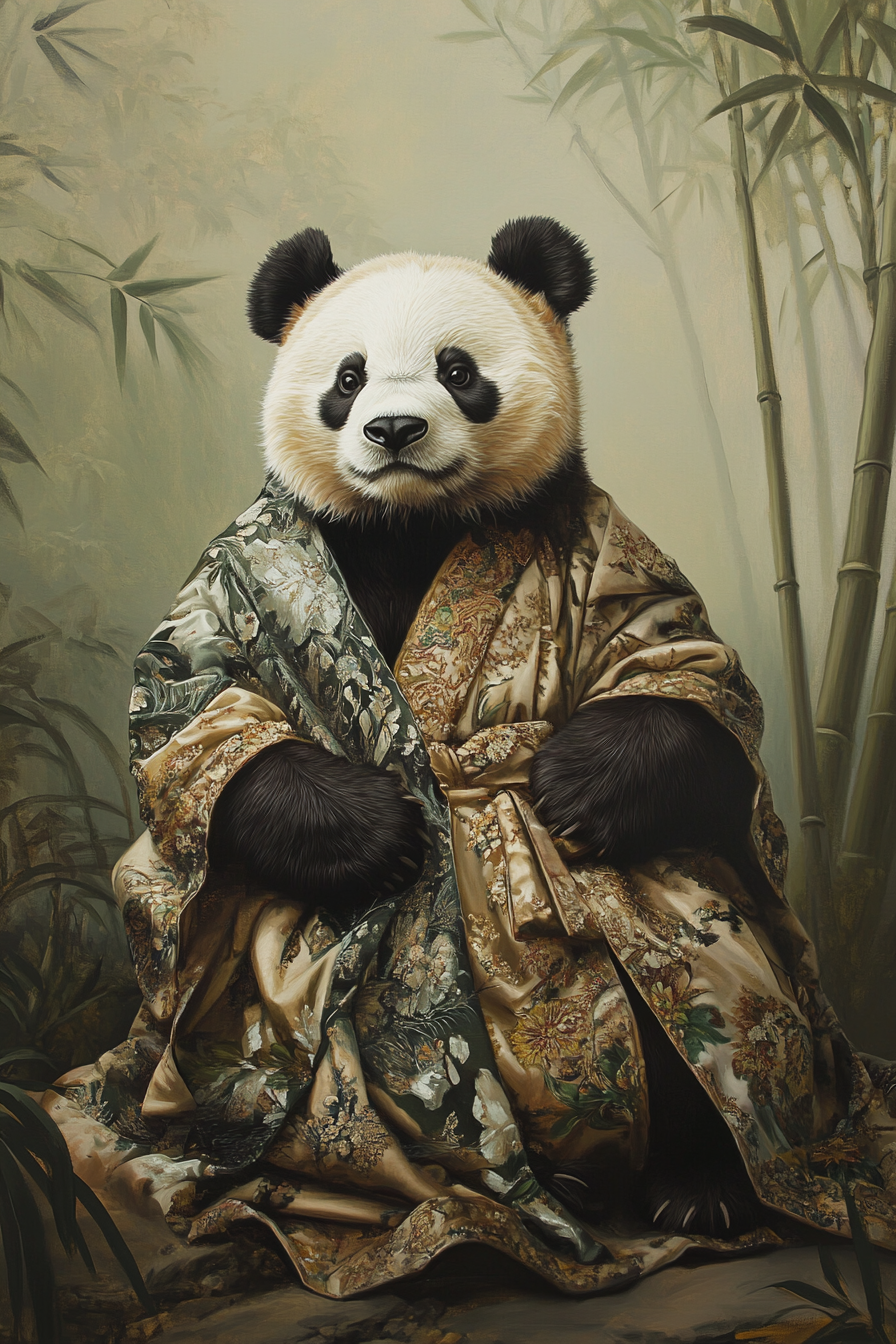Panda's Serene Canvas