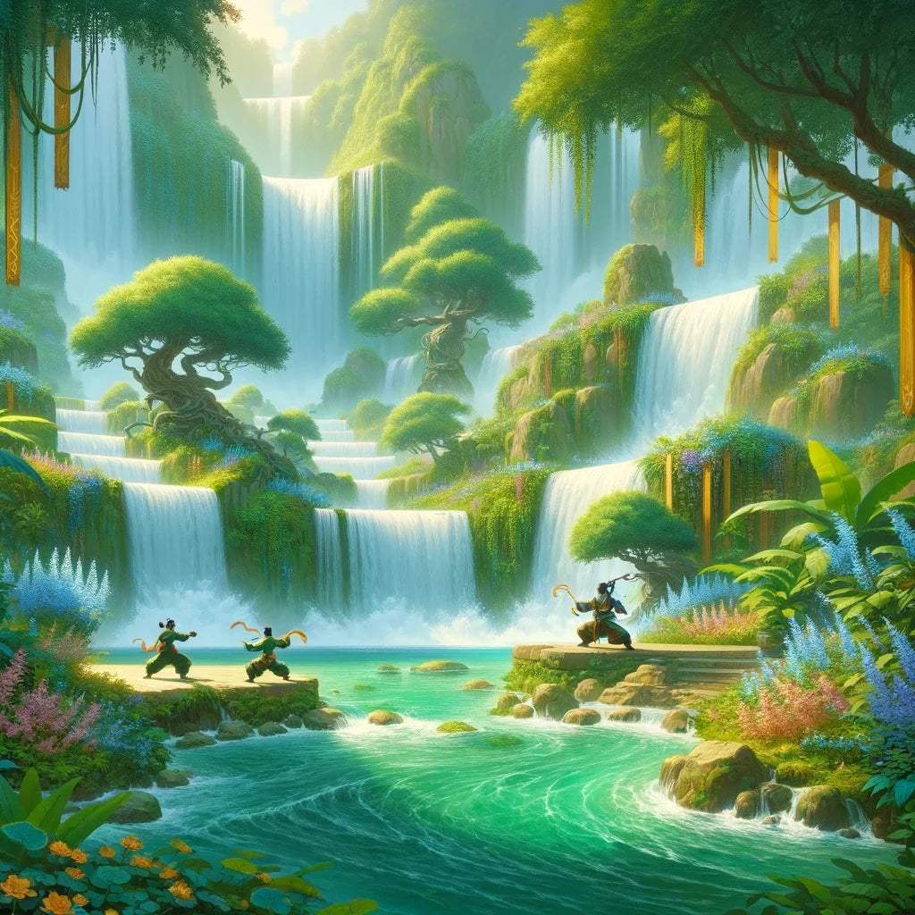 Pandaren Falls Canvas