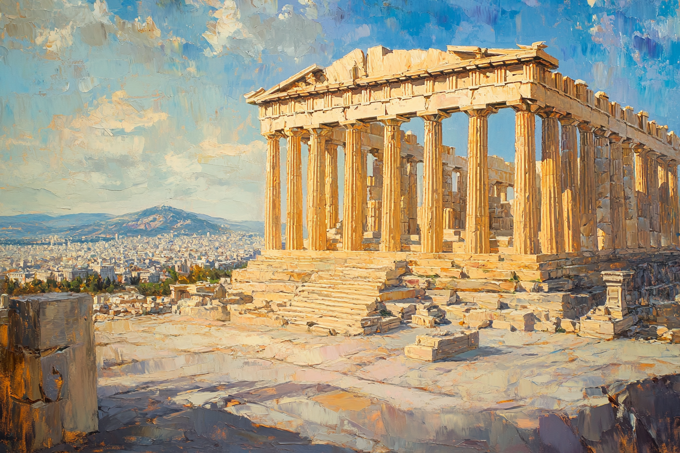 Parthenon Light Canvas