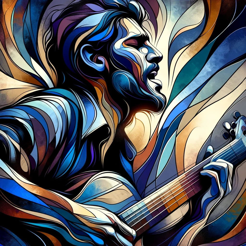 Passionate Guitarist Canvas