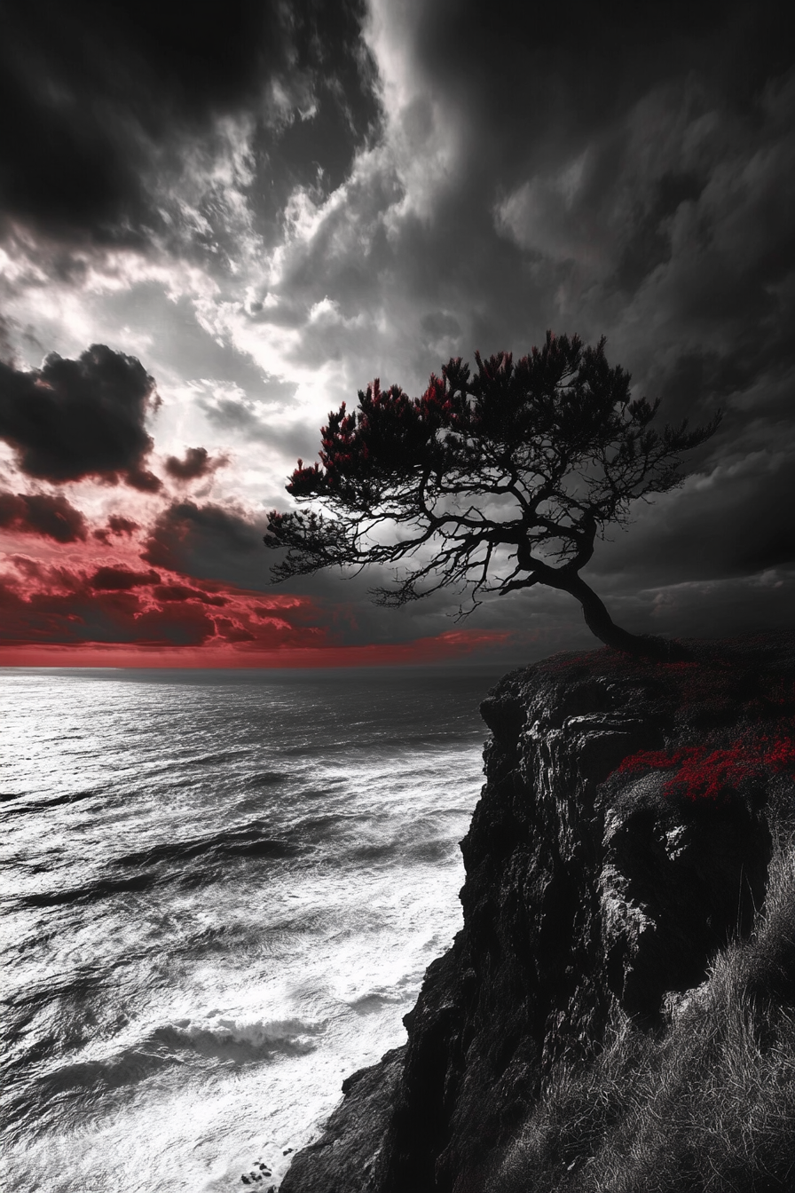 Passionate Sunset Tree Blanket