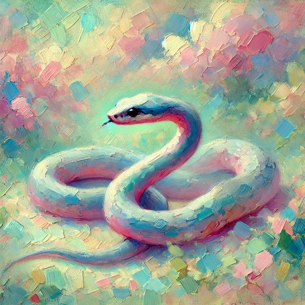 Pastel Snake Canvas