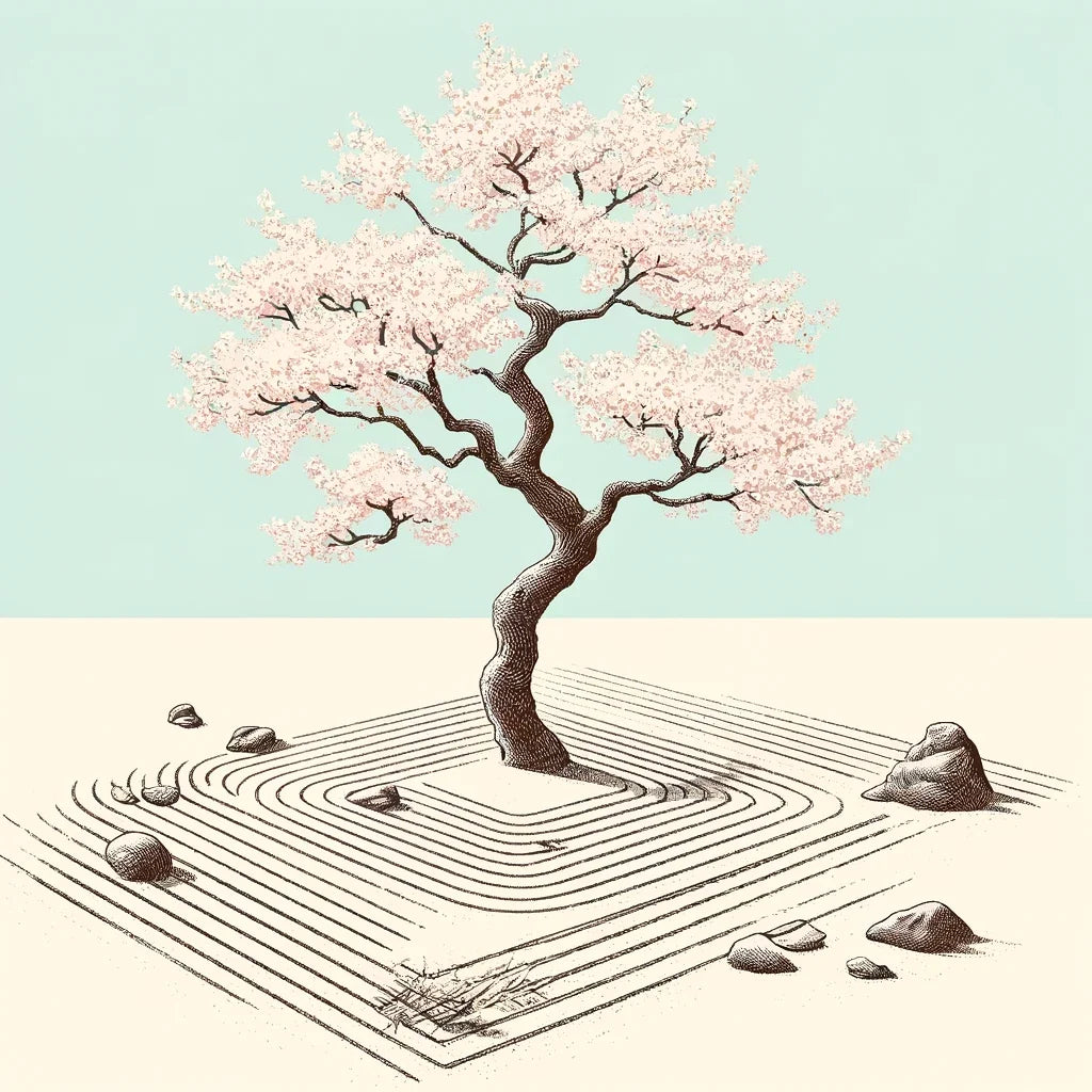 Pastel Zen Garden Canvas