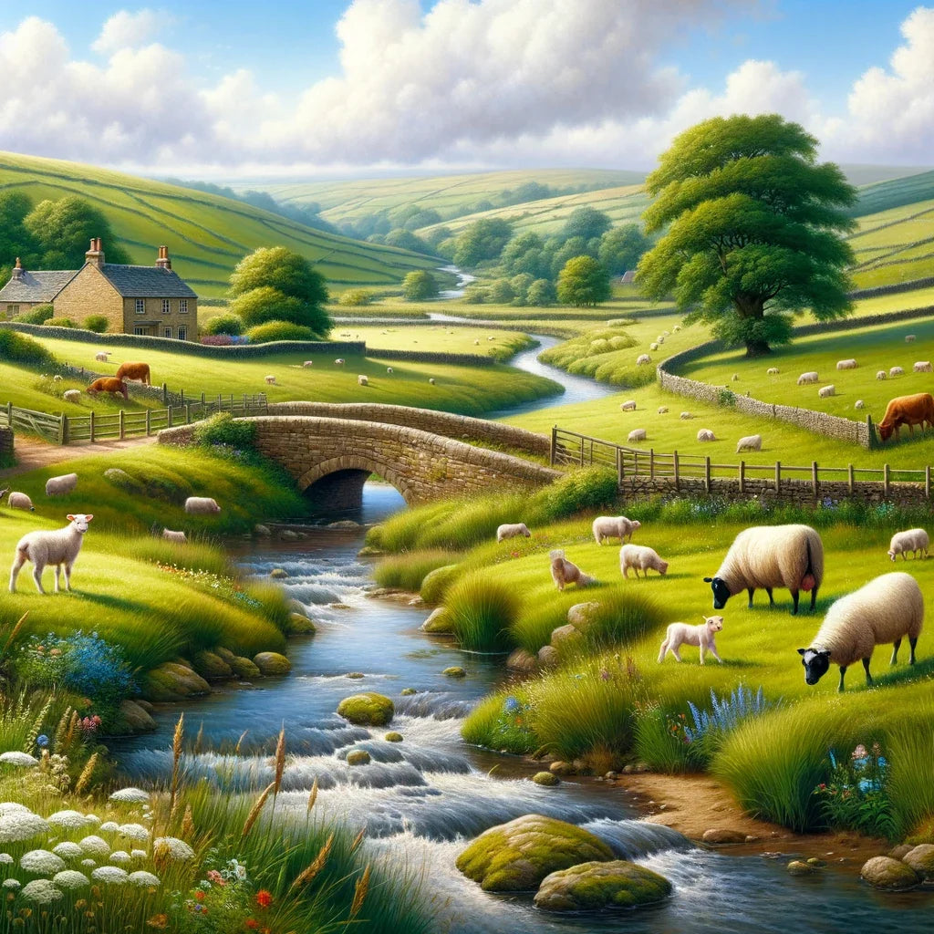 Pastoral Countryside Canvas