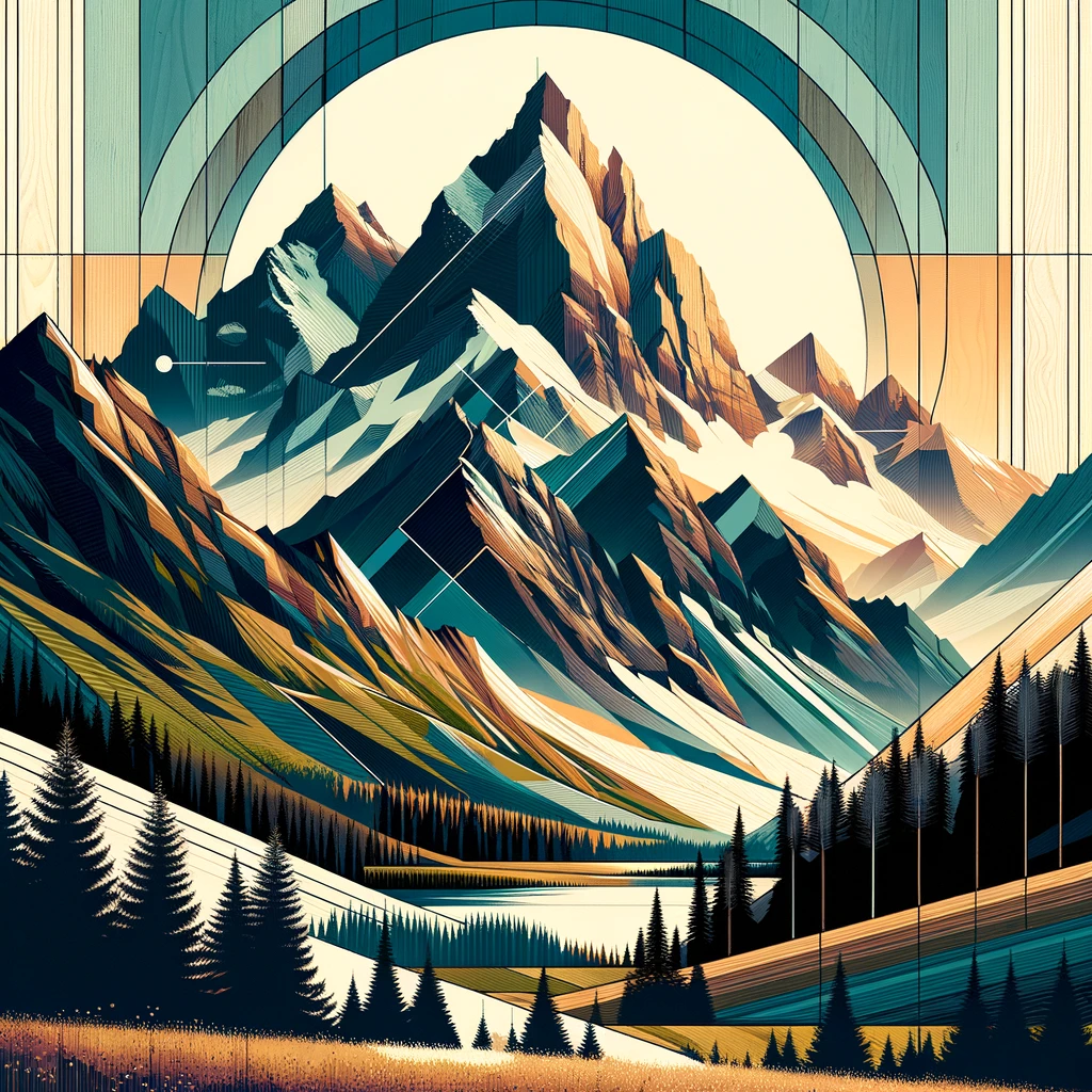 Peak of Contemporary Style Canvas
