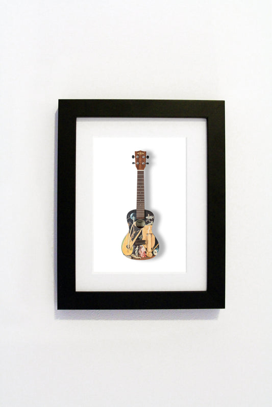 Peter Messer - A6 Art on a Ukulele Print
