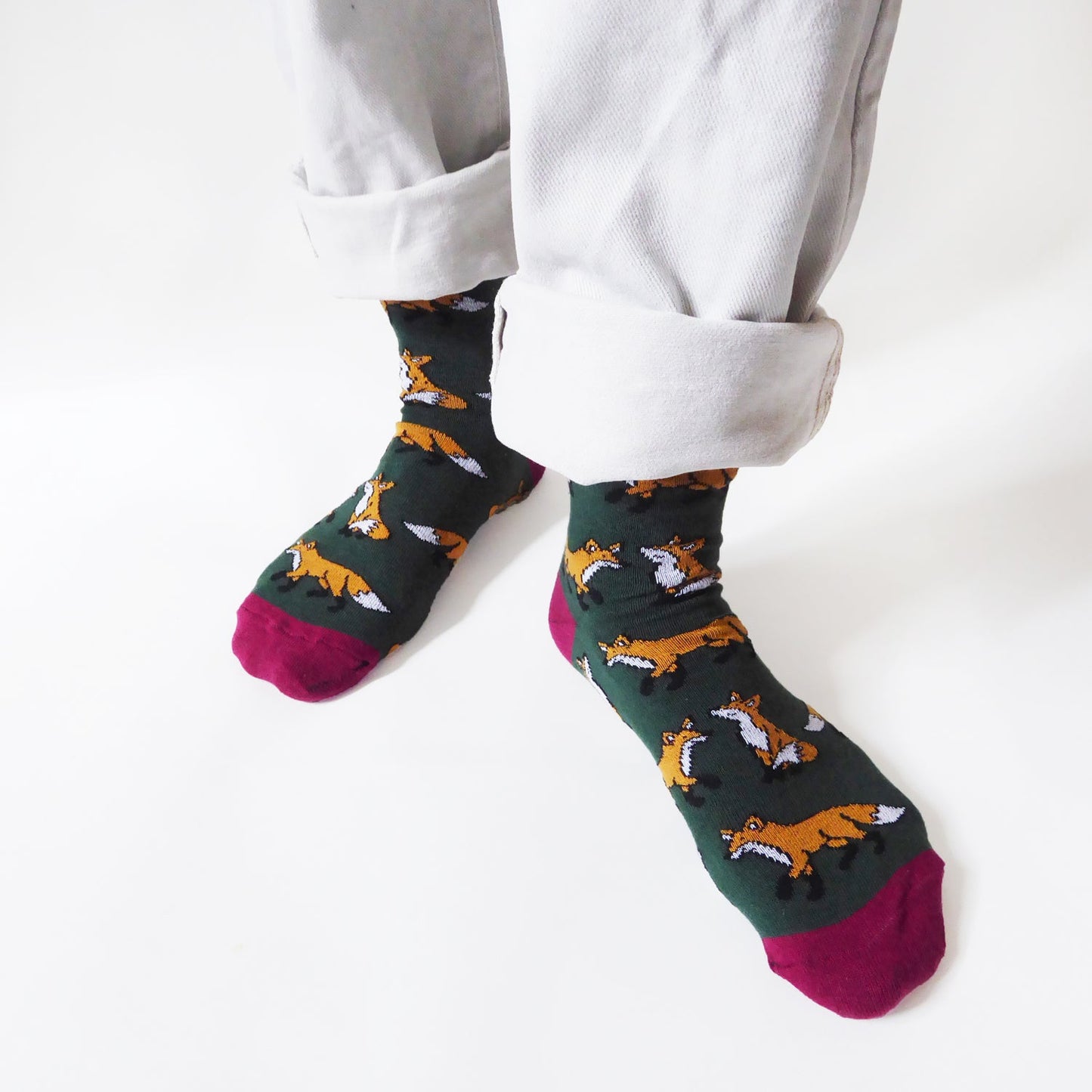 Save the Foxes Bamboo Socks
