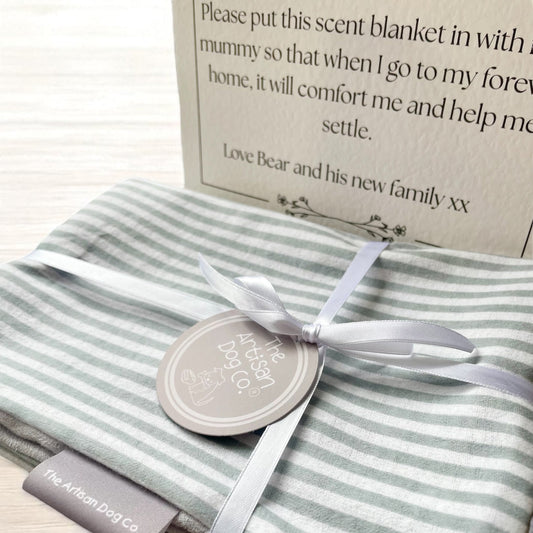 New Puppy Scent Blanket/Mat and Personalised Note
