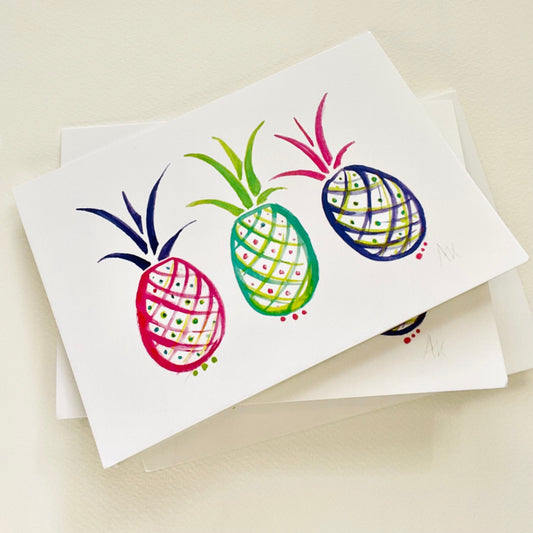 Popping pineapple card