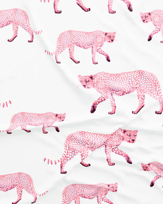 Womens Chemise Nighty - Pink Cheetahs