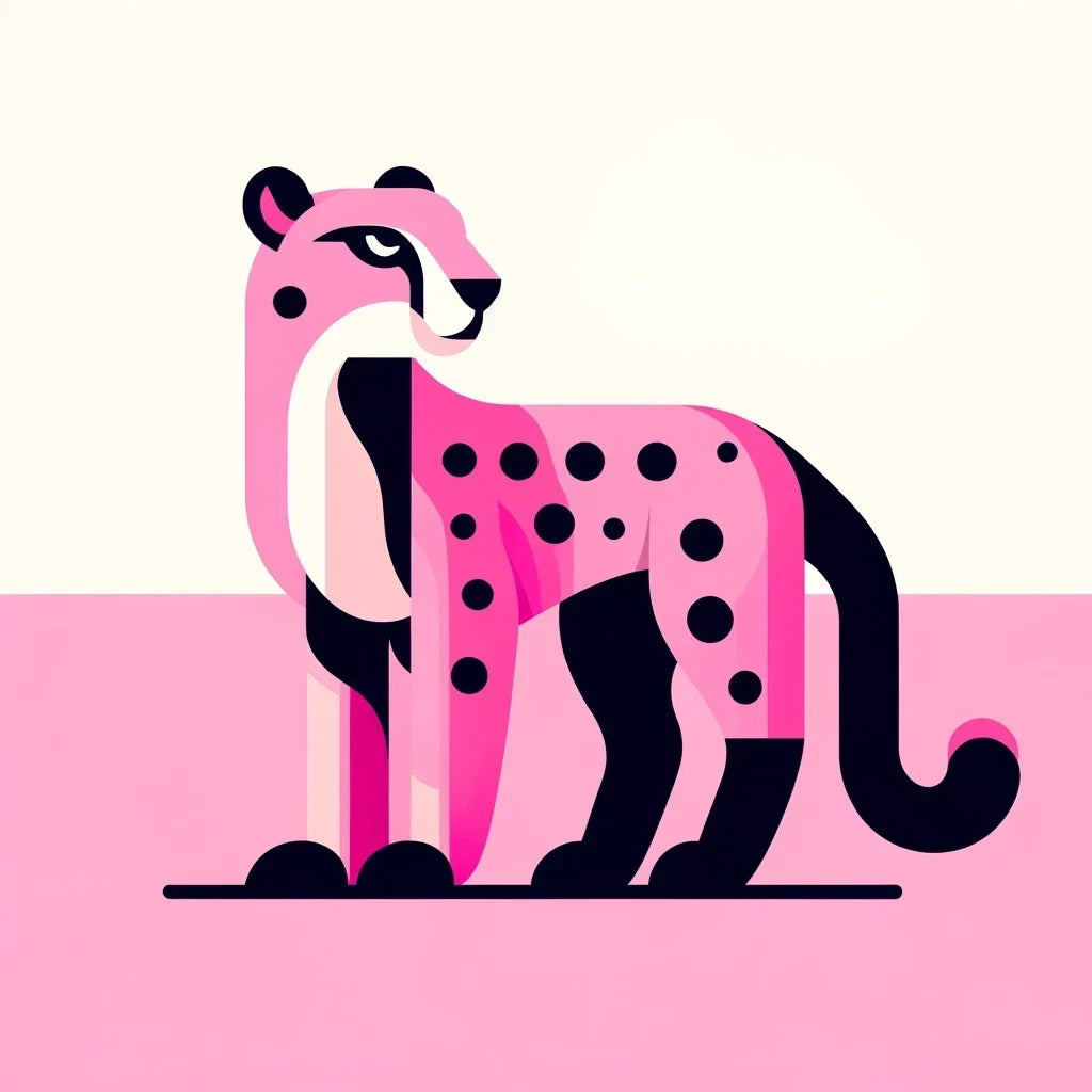 Pink Cheetah Charm Canvas