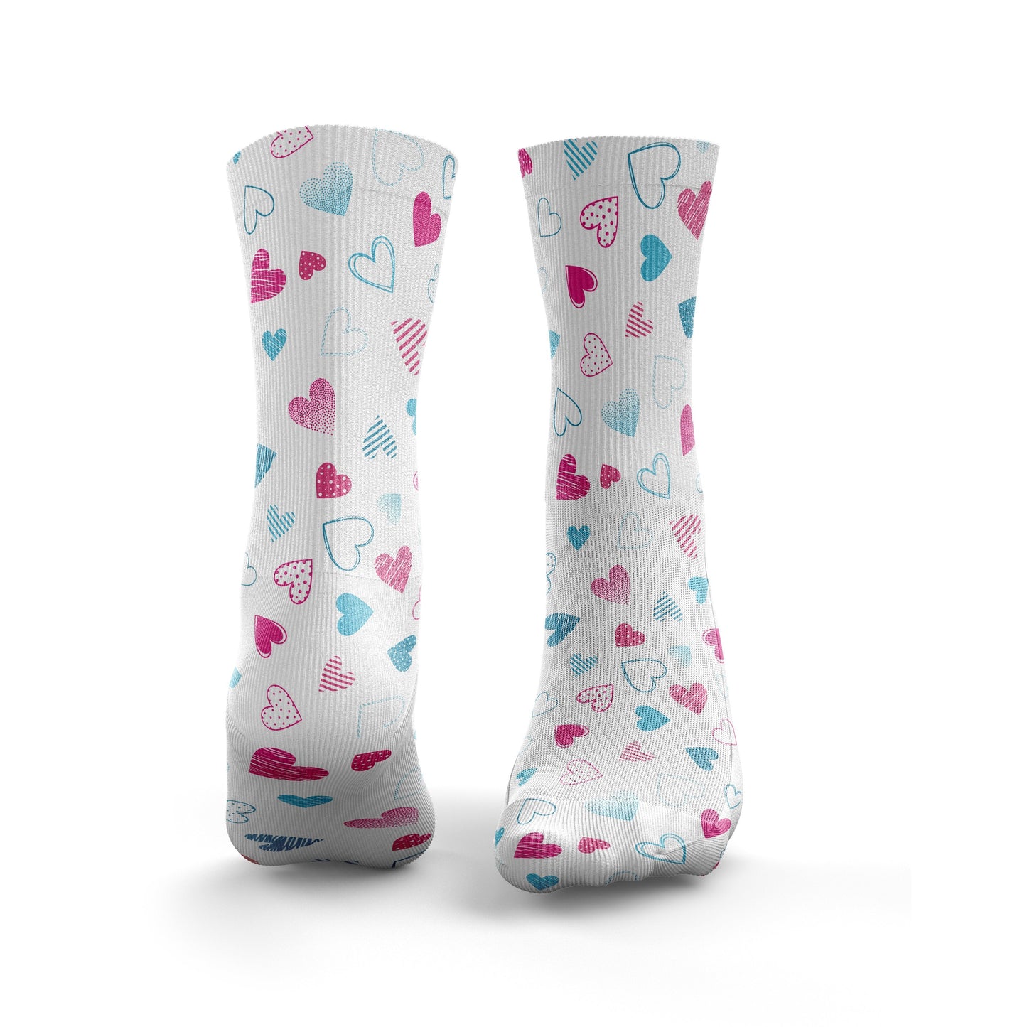 Pink & Blue Hearts