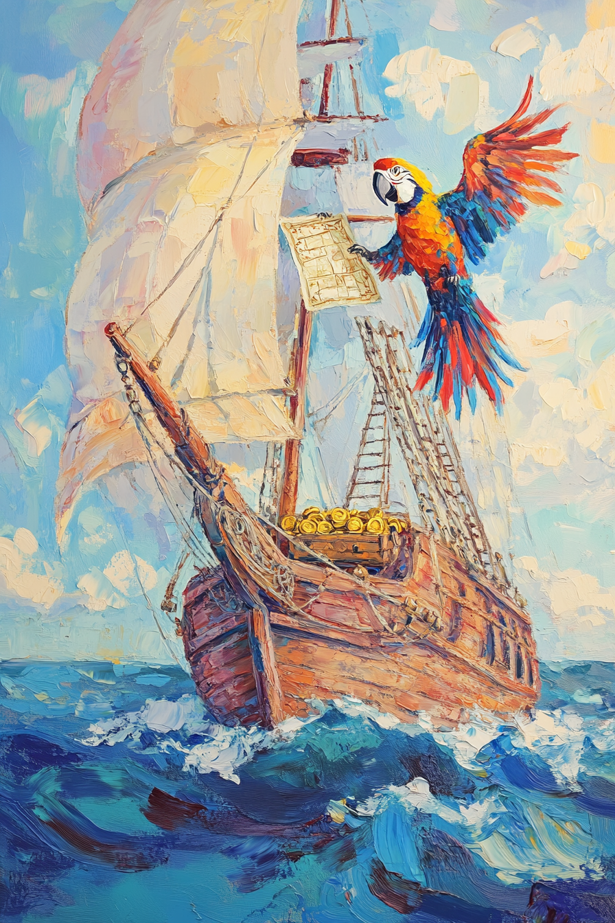 Pirate Treasure Adventure Canvas