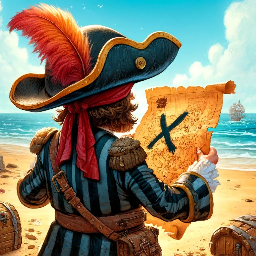 Pirate's Treasure Map Canvas